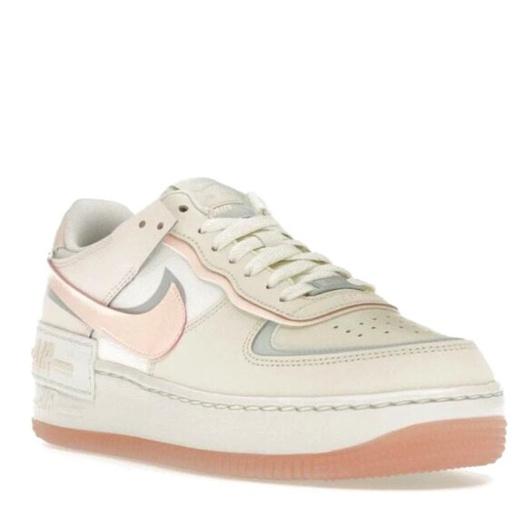 Nike Shoes - Nike Air Force 1 Shadow Women's Shoes Coconut Milk/Light Silver/Sail/Crimson Tin